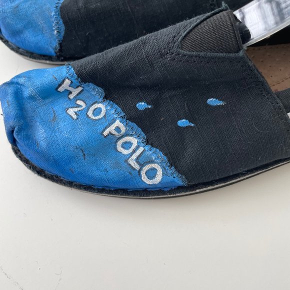 Bob's from Skechers Water Polo Canvas Loafer Wearable Art Painted Drawstring - Picture 5 of 8